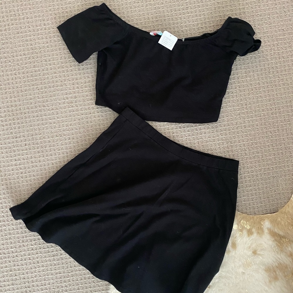 Free people beach skirt set M